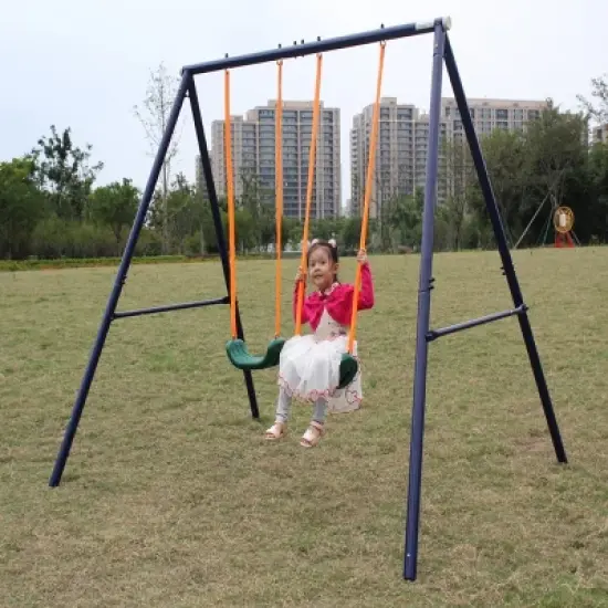 Dexmalle Two Station Swing Set for Children image {2}