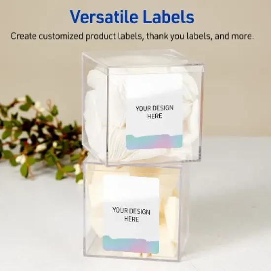 Avery Rectangle Labels, Watercolors Design, 4" x 3-1/3", 40ct image {5}
