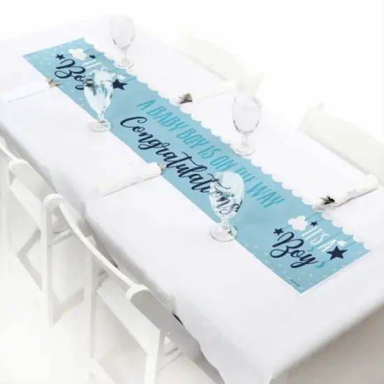 Big Dot of Happiness It's a Boy - Blue Baby Shower Decorations Party Banner image {4}