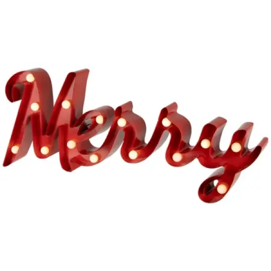 Northlight Lighted "Merry" Christmas Decoration - 20.5" image {4}
