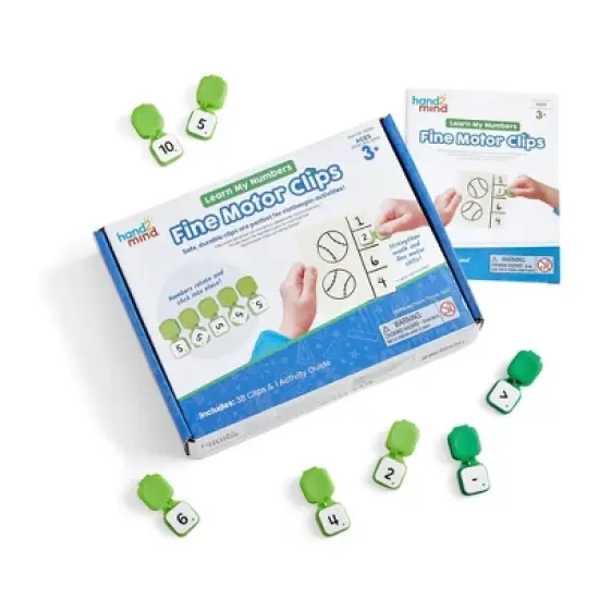 Hand2Mind Learn My Numbers Fine Motor Clips image {2}
