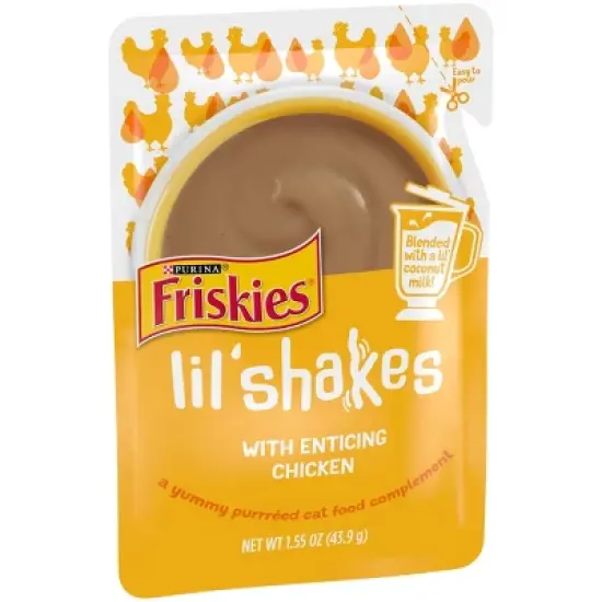 Friskies Lil' Shakes Chicken Wet Cat Food - 1.55oz image {3}