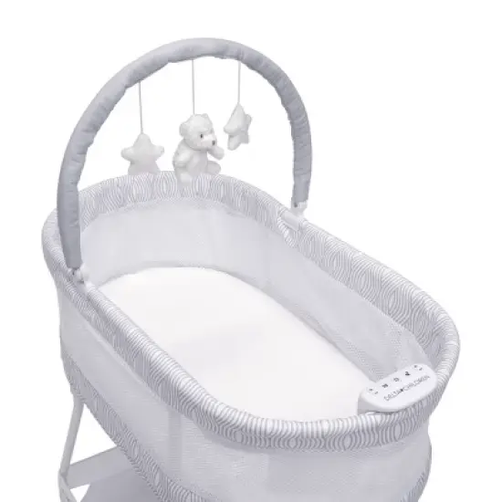 Delta Children Curve Bassinet - White and Gray image {2}
