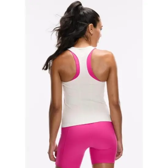 Peloton Women's Cadent Slim Racerback Tank, Pearl image {2}