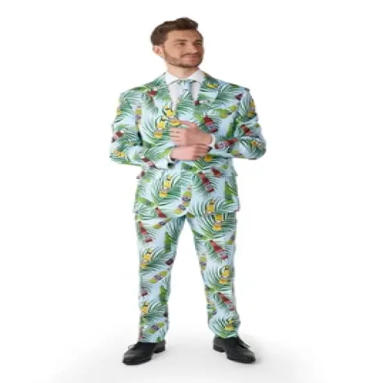 Suitmeister Men's Party Suit - Tropical Beers Blue image {3}