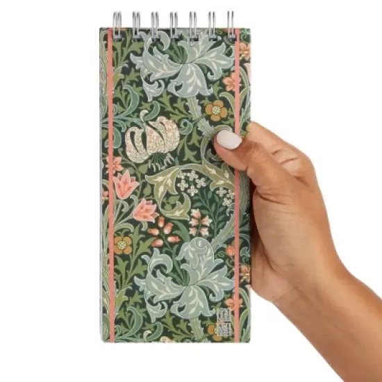 The Gifted Stationery 3-Pack William Morris Long Top Spiral Lined Notepads Notebooks, 200 Pages, 8.4 x 3.75 in image {2}