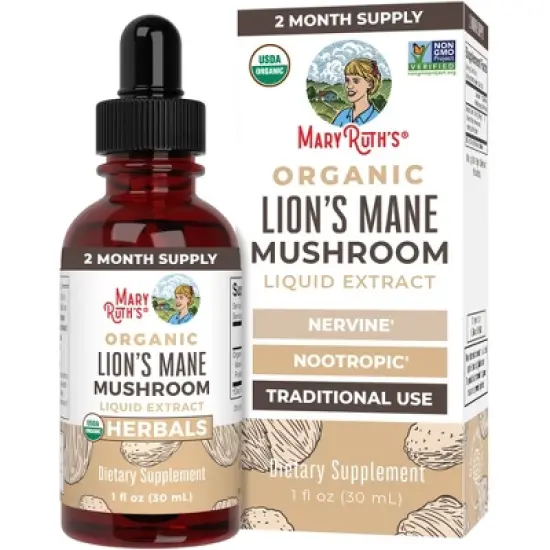 MaryRuth's Lion's Mane Drops, Org, 1 oz image {10}