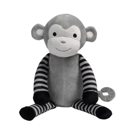 Bedtime Originals 5-Piece Gray Baby Gift Basket - Gray, Animals, Jungle, Monkey image {4}