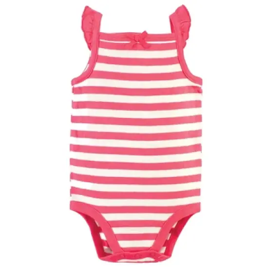 Touched by Nature Baby Girl Organic Cotton Bodysuits 5pk, Strawberries image {1}