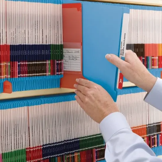 Smead End Tab Fastener File Folder, Shelf-Master  Reinforced Straight-Cut Tab, 2 Fasteners, Letter Size, 50 per Box image {11}