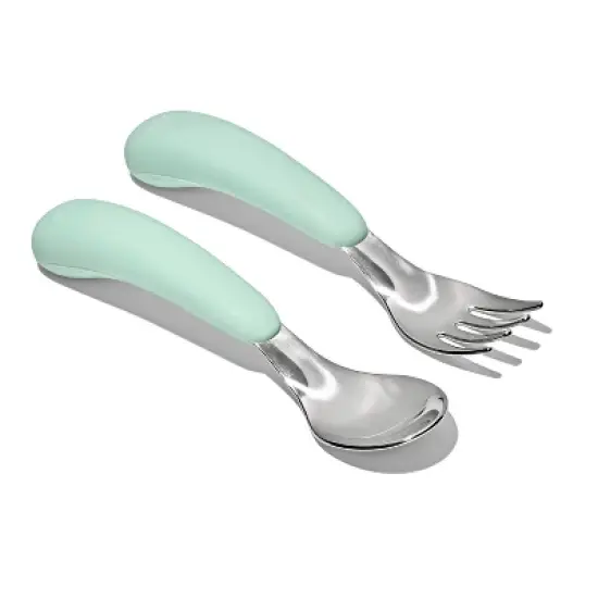 OXO 2pc Tot Stainless Steel On the Go Fork and Spoon Set - Opal image {3}