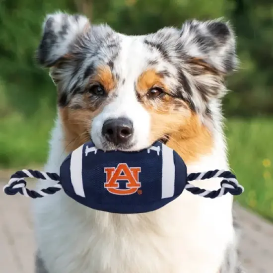 NCAA Auburn Tigers Nylon Football Dog Toy image {2}