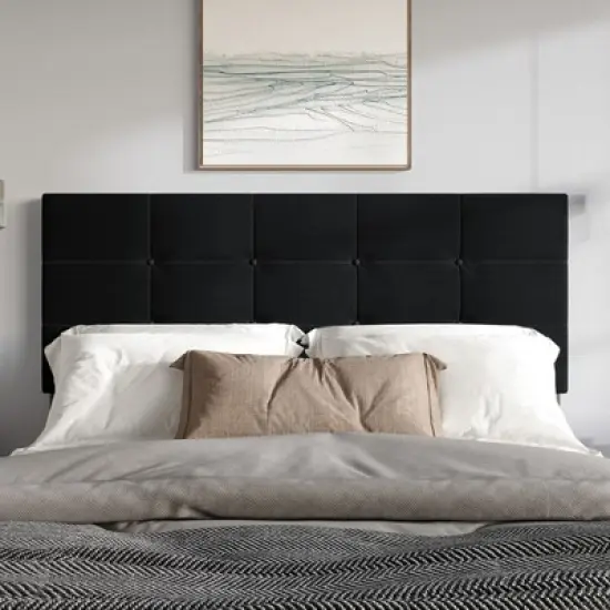 Home Design Dillon Tufted Upholstered Headboard image {1}