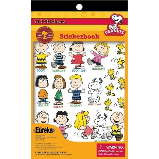 Eureka Peanuts Sticker Book 410 ct. (EU-609600) image {1}