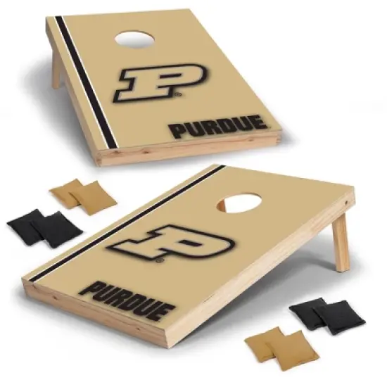 NCAA Purdue Boilermakers 2'x3' Wood Cornhole Set image {6}