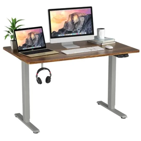 Costway Electric Standing Desk  Adjustable Height Computer Desk Dual Motor w/ Controller image {11}