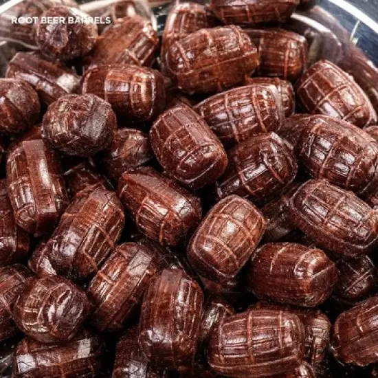 Howe Traditional Nostalgic Candies, Vintage Style Old Fashioned Candy Flavors, Root Beer Hard Candy Barrels, 16 Oz image {4}