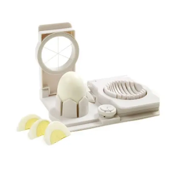 Norpro Multi Functional Egg Slicer, Wedger, Piercer and Garnish Tool, White image {2}
