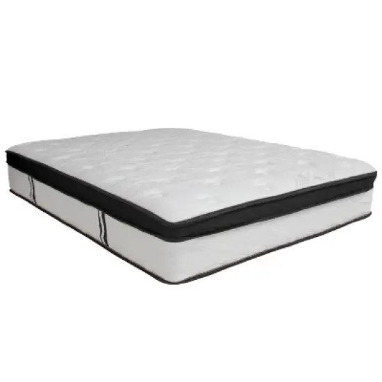 Emma and Oliver 12 Inch Hybrid Memory Foam Pocket Spring Mattress, Mattress in a Box image {17}