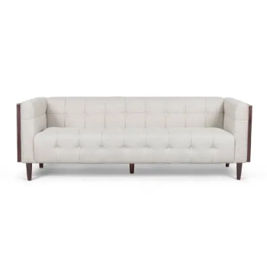 Mclarnan Contemporary Tufted 3 Seater Sofa - Christopher Knight Home image {9}