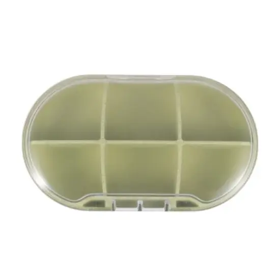 Unique Bargains 6 Compartment Single Layer Pill Case 1 Pc image {6}