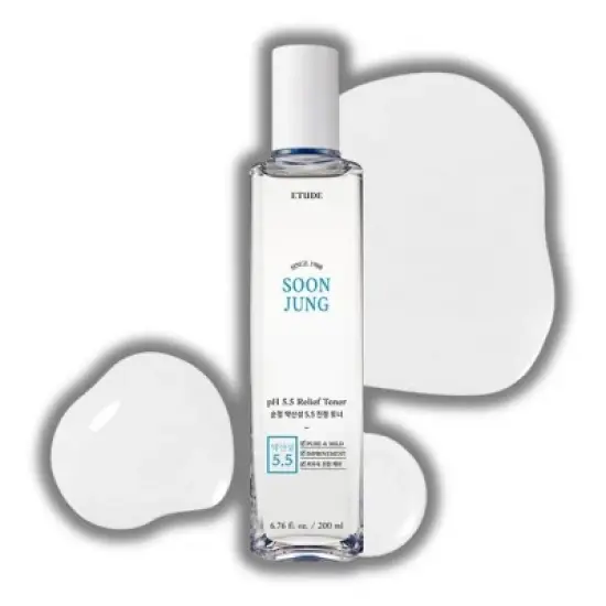 ETUDE - Soon Jung pH 5.5 Relief Toner | Skin Care Solution | Low PH Toner for Sensitive Skin | Non-Comedogenic - (6.76 oz) image {4}