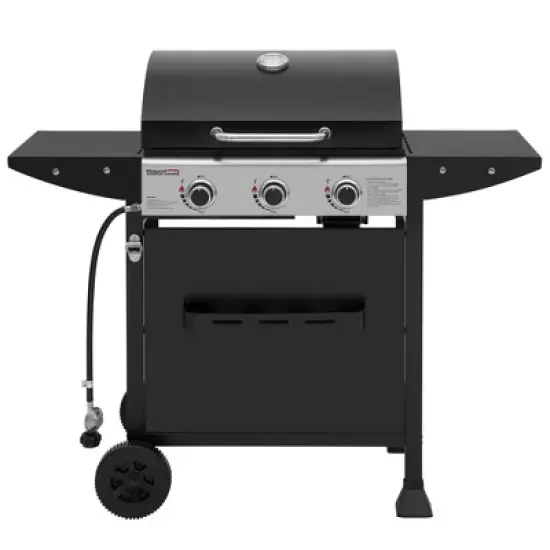 RoyalGourmet 3-Burner BBQ Liquid Propane Gas Grill GH3001HTG Black image {2}