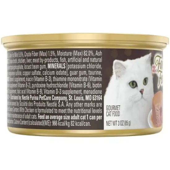 Purina Fancy Feast Savory Centers Pat&eacute; with Chicken and a Gourmet Gravy Center Wet Cat Food - 3oz/24pk image {4}