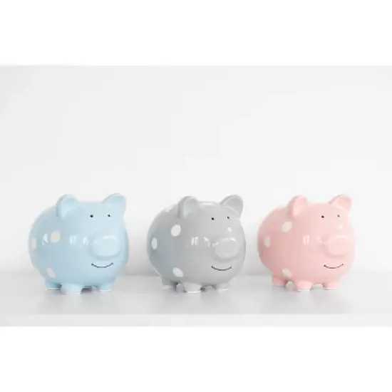 Pearhead Piggy Bank - Blue Polka image {5}