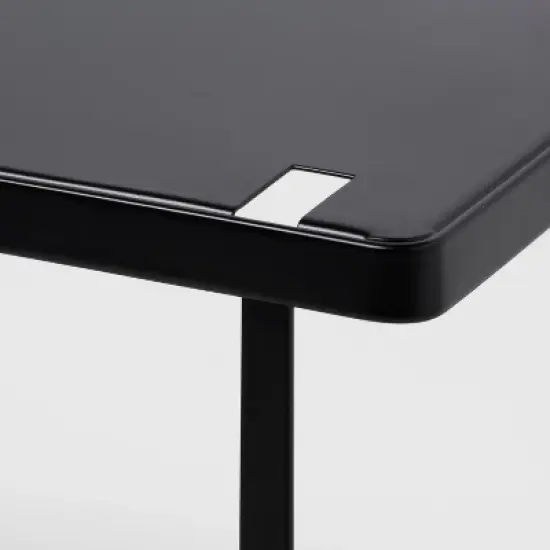 Metal Stacking Shelf with Powder Coated Finish Black - Brightroom&trade;: Stackable Kitchen Storage Organizer, Shelf Riser image {2}