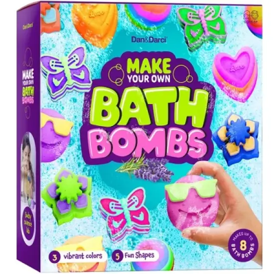 Dan&Darci Make Your Own Bath Bombs- Educational Craft Kit for Kids, Birthday Gift image {4}