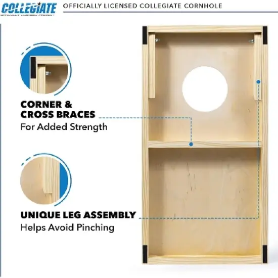 NCAA Utah Utes 1'x2' Wood Cornhole Set image {3}