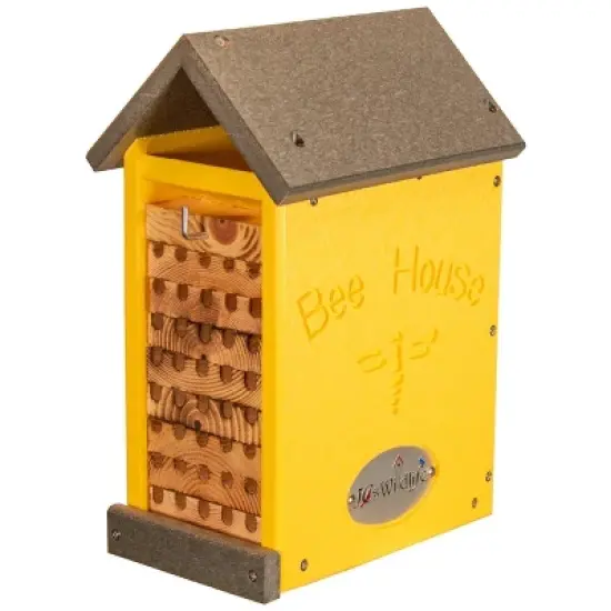 JCS Wildlife Double-Wide Large Poly Lumber and Pine Mason Bee House - Handmade in the USA image {10}