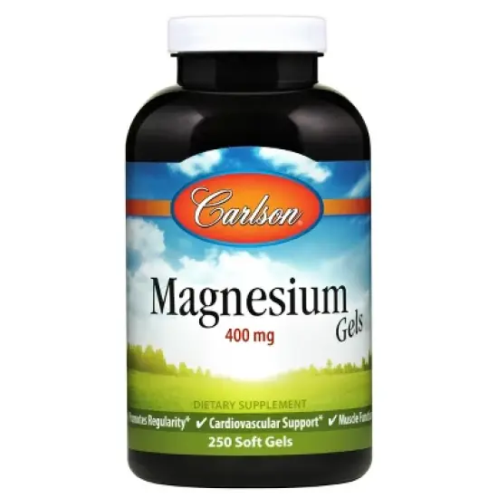 Carlson - Magnesium Gels, 400 mg of Magnesium, Heart Health, Bowel Function image {5}