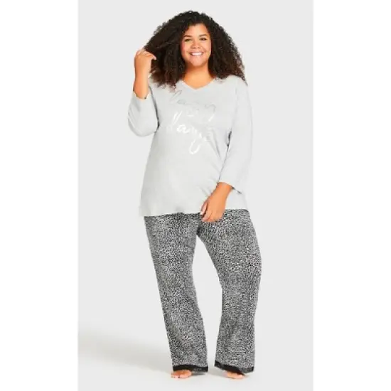 Women's Plus Size Lazy Days Sleep Top - gray | AVENUE image {2}