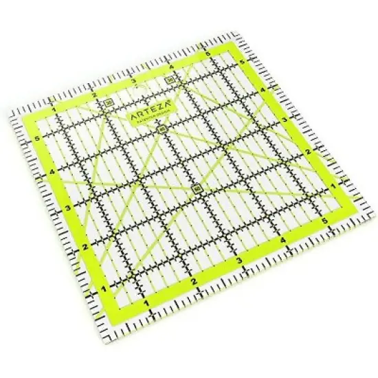 Arteza Quilter Ruler, Acrylic, 6"x6" image {2}
