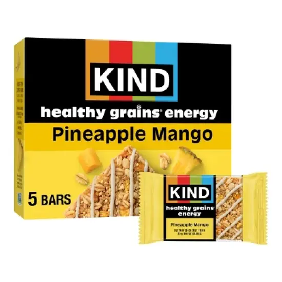 KIND Health Grains Energy Pineapple Mango Protein Bars - 5ct image {5}