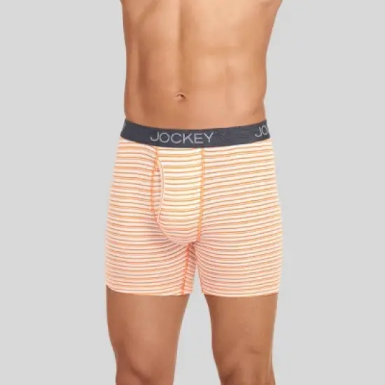 Jockey Generation&trade; Men's Boxer Briefs 3pk - Blue/Orange/Gray image {2}