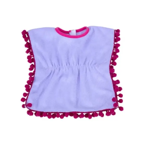 Sophia&rsquo;s Cut-Out Bathing Suit, Cover Up and Sandals, Pink/Purple image {5}