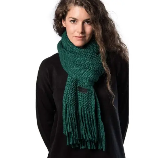Mio Marino | Wide Knit Ribbed Scarf image {8}