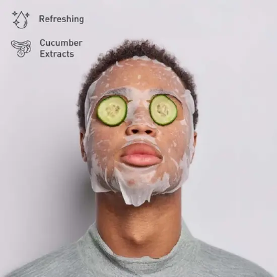 Ultimate Skincare Bundle: Charcoal Sheet Mask + Tea Tree Sheet Mask + Cucumber Sheet Masks +  Cleansing Charcoal Nose Pore Strip image {1}