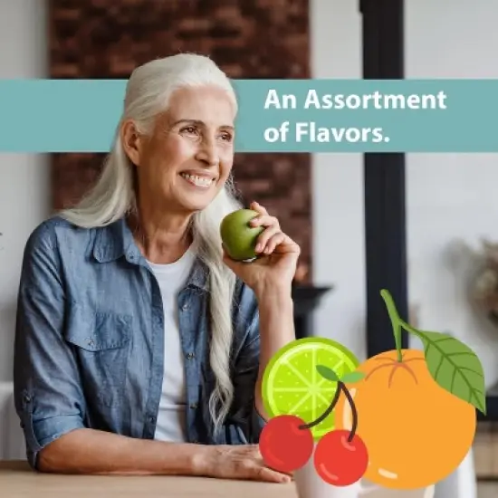 Gericare Calcium Carbonate Antacid 500mg Chewable Tablet Assorted Fruits, 150 Ct image {3}