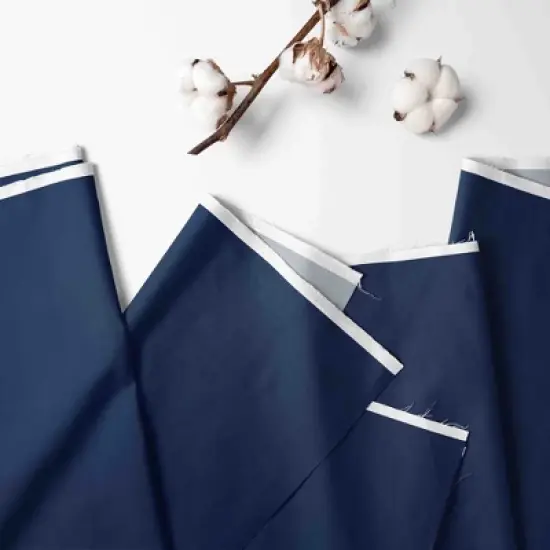 Bacati - MixNMatch Blue Dots 3 layer Crib/Toddler ruffles/skirt image {4}