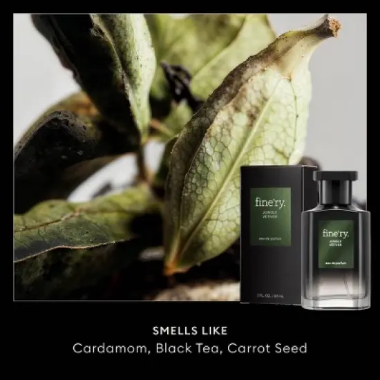 fine'ry. Men's Travel Size Eau De Cologne - Jungle Vetiver - 2 fl oz image {7}