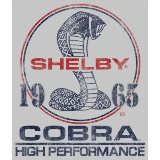 Junior's Shelby Cobra Distressed High Performance Logo T-Shirt image {1}