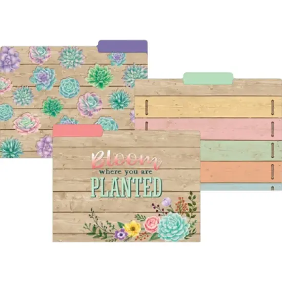 Teacher Created Resources&reg; Rustic Bloom File Folders, 2 Packs image {1}