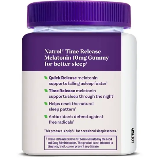 Natrol 10mg Melatonin Time Release Gummies - 55ct image {6}