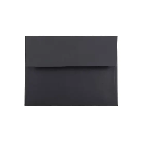 JAM Paper A6 Invitation Envelopes 4.75 x 6.5 Black 50/Pack (22115363I) image {4}