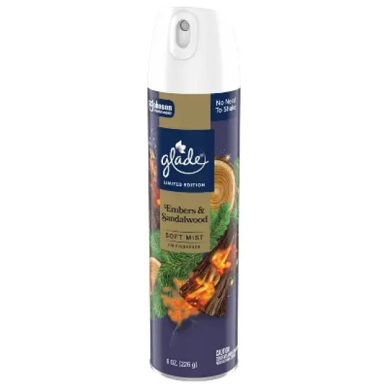 Glade Compressed Gas Air Freshener Aerosol - Embers & Sandalwood - 8oz image {11}