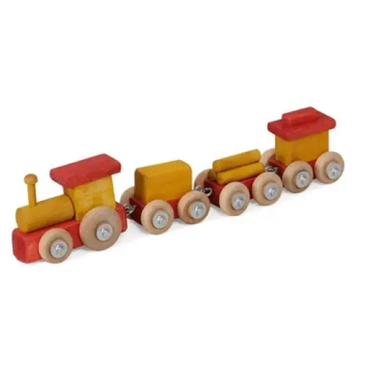 Remley Kids Wooden 4-Car Toy Train image {2}